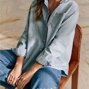 SÉZANE Light Blue Denim Shirt size 38